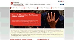Desktop Screenshot of genevadeclaration.org