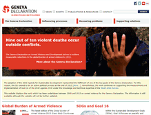 Tablet Screenshot of genevadeclaration.org